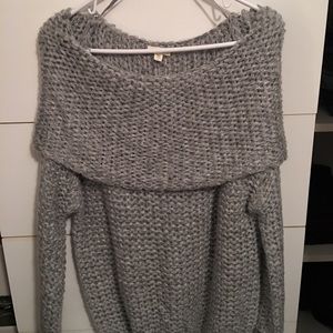 Off the shoulder sweater